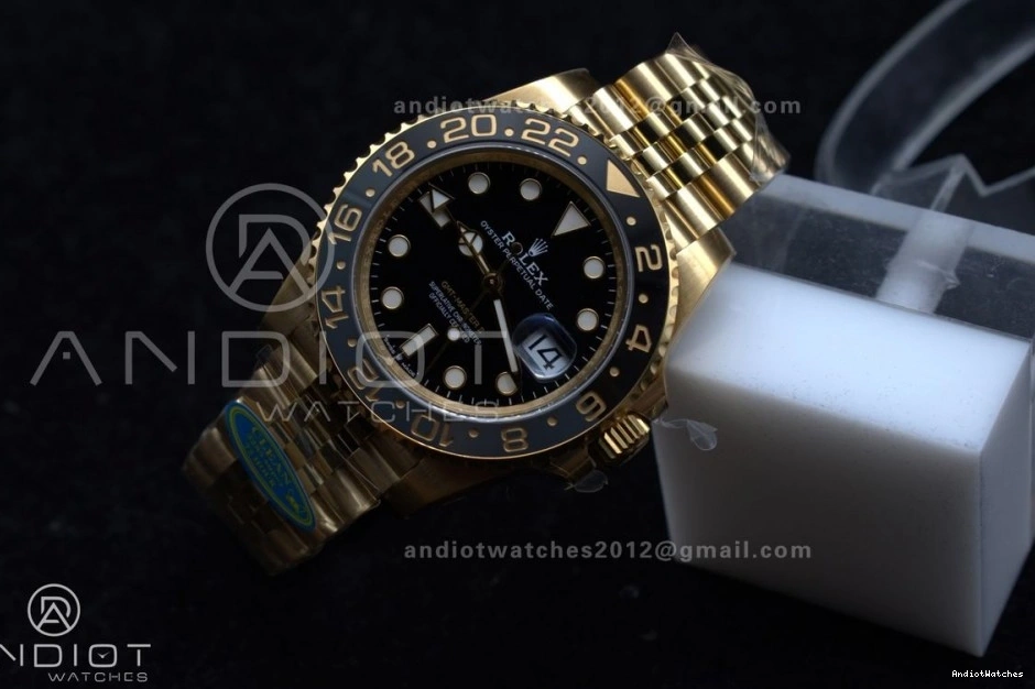 YG on Master GMT Jubilee Black Dial Bracelet Edition Best II Clean CHS DD3285 928 Versatile 1:1 126718 GRNR 0919